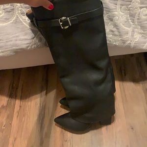 Black Leather Boots - Schutz